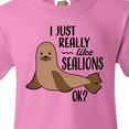 thumbnail image 4 of Inktastic I Just Really Like Sea Lions Ok Youth T-Shirt, 4 of 5