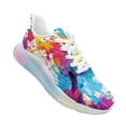 thumbnail image 5 of Psesaysky Rainbow Atmospheric Cushion Running Shoes Walking Sneakers Print Tennis Shoes Tie Dye Shoes for Women, 5 of 7