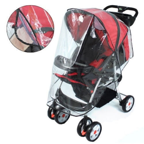 Universal Buggy Rain Cover For Baby Pushchair Stroller Pram Canopies Waterproof 