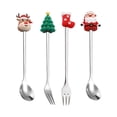 thumbnail image 4 of DOLITY Christmas Set Tasting Set Pastry Fork and Teaspoon Argent 4Pcs, 4 of 8