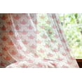 thumbnail image 2 of Flower Tulle Curtains with Rod Pocket, Romantic Art Shabby Form Flowers Nature in a Frame with Leaves Roses Print, Sheer Drape for Wedding Party 2 Panels, 7 Sizes, Pink and Green, by Ambesonne, 2 of 3