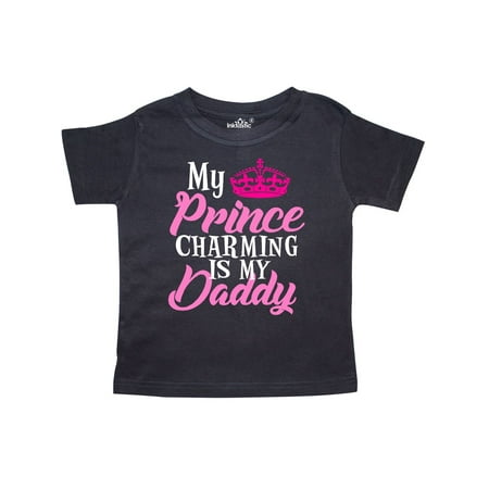 My Prince Charming is my Daddy with Crown Toddler T-Shirt