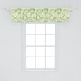 thumbnail image 2 of Ambesonne Leaves Window Valance, Botanical Abstract Motifs, 54" X 12", Lime Green Apple Green, 2 of 3