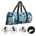 thumbnail image 5 of Gaeub Flying Swallows Lightweight Travel Cylinder Bag Gym Tote Bag Sports Training Duffle Bag with Pockets and Straps, 5 of 8