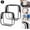 Clear, variant on Rongsi Fanny Packs for Women Men, Fashion Waist Pack Mini Belt Bag with Adjustable Strap,Waterproof Crossbody Bag with Card Holder for Outdoor Hiking Walking Travel - Black