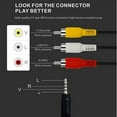 thumbnail image 4 of [3 Pack] Câble Audio-Vidéo Jack 3.5mm vers 3 RCA, 4 of 6