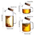 thumbnail image 4 of Glass Teapot Cold Water Kettle Heat Resistant Large Capacity Creative Coffee Transparent Cold Water Kettle With Wooden Cover, 4 of 4