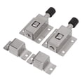 thumbnail image 3 of Automatic Spring Lock, Anti Theft Flat Bottom 2 Set Door Latches Stable Stainless Steel  For Security, 3 of 8