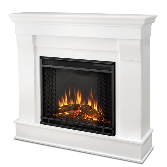 Real Flame Chateau Electric Fireplace in White