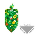 thumbnail image 3 of kladzum St. Patrick's Day Dog Bandanas Pet Scarf Fluffys Small Family Population Water Towel Clovers Pet Triangular Scarf Four Leaf Clovers Dog Scarf Accessories, 3 of 8