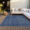 thumbnail image 6 of Addison Rugs Chantille Indoor/Outdoor Transitional Stripes Navy Washable Rectangle Rug, 8' x 10', 6 of 6