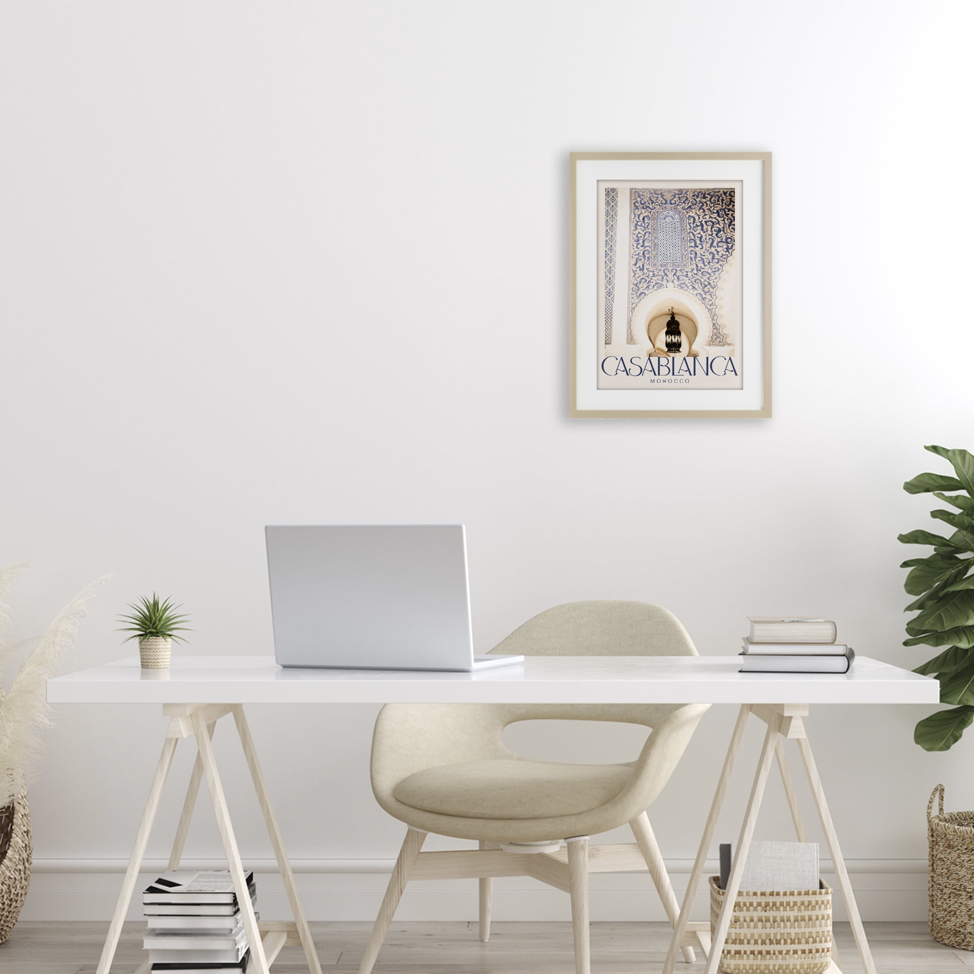 Stupell Industries Ornate Casablanca Architecture Birch Framed Print Under Glass, design by Emily Navas