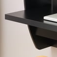 thumbnail image 6 of Prepac Floating Desk - Versatile Wall Mounted Desk for Small Spaces, Efficient Computer Desk with Storage, Black Wall Desks, Perfect for Modern Homes, 6 of 9