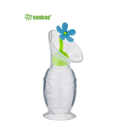 Haakaa Gen 2 Silicone Breast Pump with Suction Base and Blue Stopper 4 oz