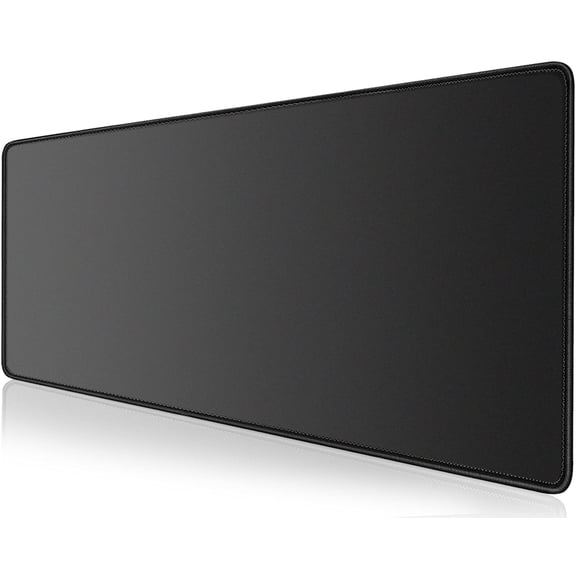 Large Gaming Mouse Pad Desk Mat, Superior Micro-Weave Cloth for Precise Mouse Control, Non-Slip Rubber Base, Stitched Edges, Water-Resistant, for Gamer, Office & Home, 31.5" x 11.8"