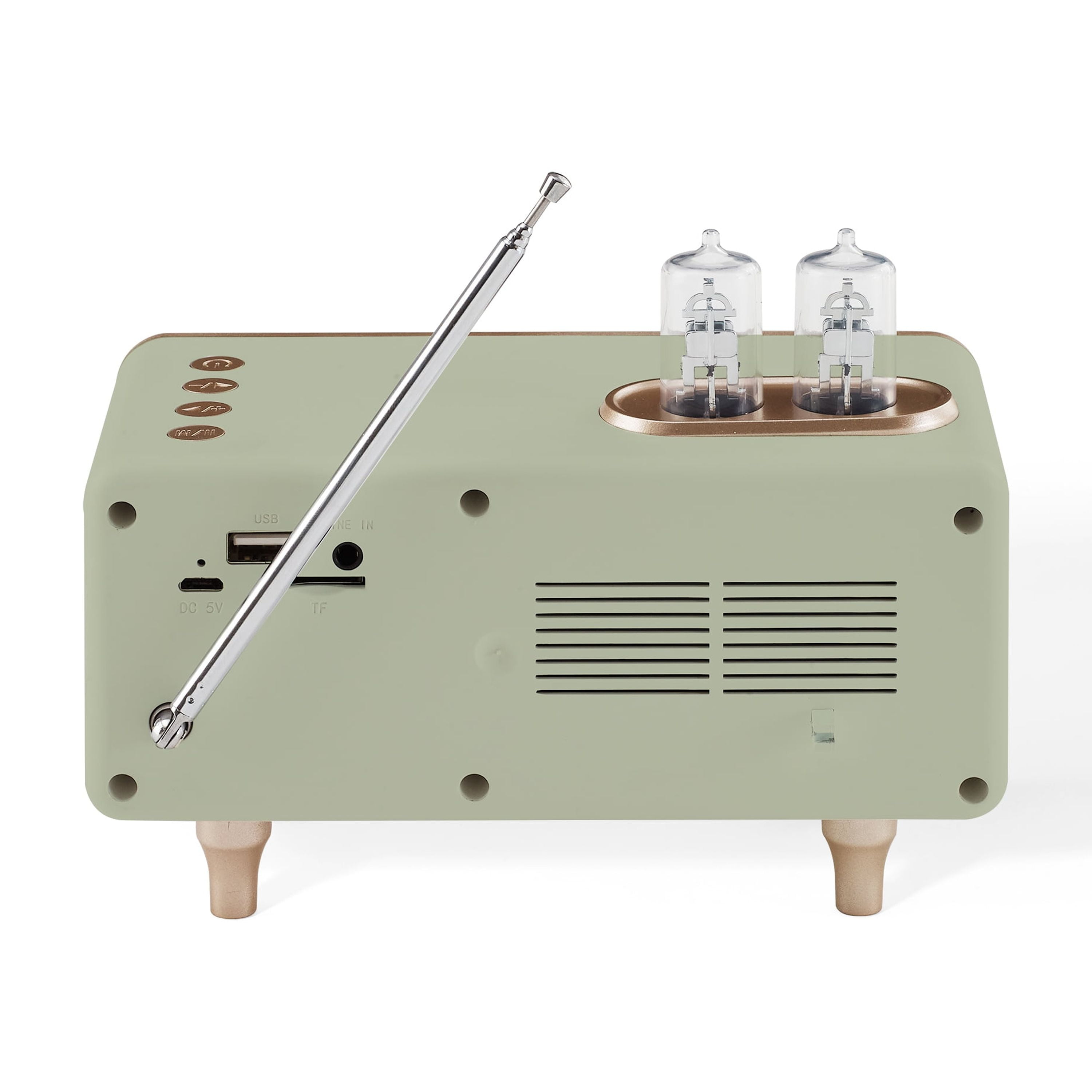 Crosley Milton Retro FM Radio, Portable Bluetooth Speaker with Aux Input, Vintage Home Decor