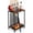 Brown, variant on Pool Stick Holder Floor Stand - Hardwood Solid Wood Pool Cue Rack for 10 Cues, Billiard Cue Holder with Pool Table Accessory Organizer for Game Room or Home Bar(black)