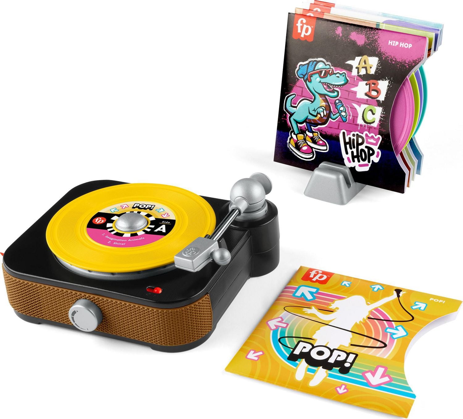 Fisher-Price Rockin’ Record Player Musical Toy for Preschool Pretend Play, Ages 3Y+