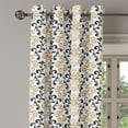 thumbnail image 3 of Ambesonne Ethnic Grommet Curtain, Traditional Boho Damask Art, 50"x63", Camel Black Ivory, 3 of 5