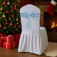 thumbnail image 6 of Christmas Bow Chair Ties, Stretch Velvet Decorative Tape for Holiday Decorations, Chair Cover Not Included, Xmas Party Decor, 6 of 6