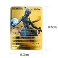 thumbnail image 5 of Cartas de Pokémon de acero Treingi 2024 en metal dorado alemán Charizard Vmax DX GX Rainbow Card Kids Collection Birthday Gift Playing Cards Game, 5 of 5
