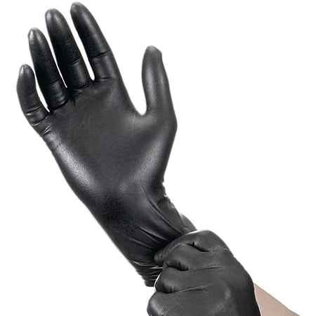 

Strong Black Nitrile Gloves - Large - 4-5MIL - 1000 Per Case