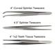 thumbnail image 4 of Juego de instrumentos quirúrgicos para cirugía menor, 22 Uds., tijeras de disección de acero inoxidable, pinzas, 4 of 5
