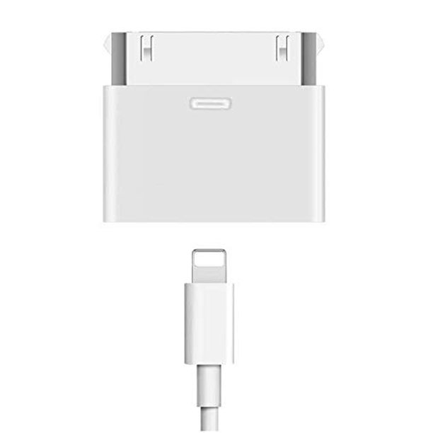 [Apple MFi Certified] 30Pin Male to 8Pin Female Adapter Charger and