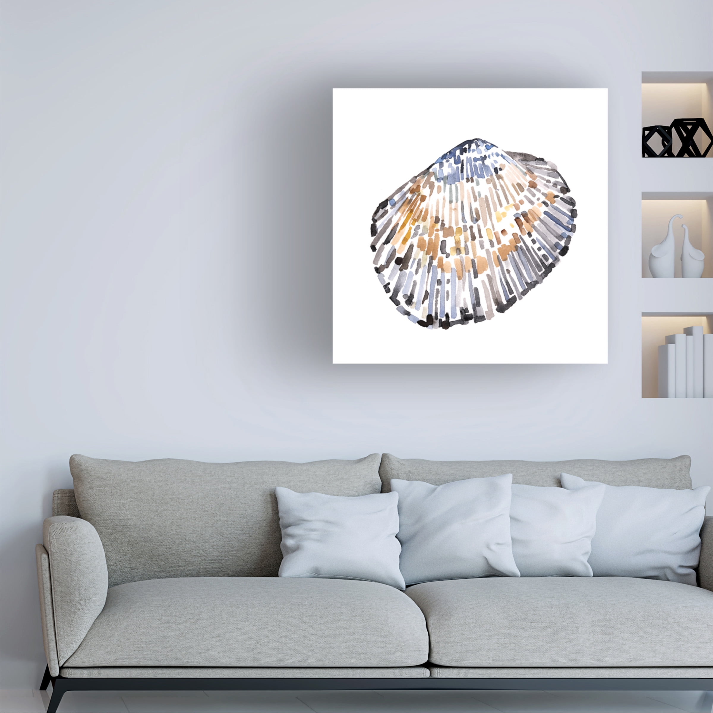 Emma Caroline 'Simple Shells IV' Canvas Art