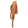 thumbnail image 7 of YYDGH Womens 2023 Winter Fall Blazer Jackets Zip Up Corduroy Crop Coats with Belt Khaki S, 7 of 7