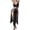 Black, variant on Sexy lingerie for Women,Mesh Sheer Long Dress and Thong 2Piece Set PU Leather Halter Bra Sheer Nightwear for Roleplay
