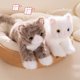 thumbnail image 5 of 40/53CM Simlation Lying Kitten Plush Toys Fluffy Cat Stuffed Animal Pet Doll Black Orange Gray White Gray Cat Plushie Toys, 5 of 5