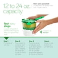 thumbnail image 4 of Envase Guac-Lock Casabella verde/blanco de 355 ml a 710 ml, 4 of 6