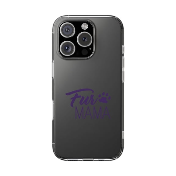 DistinctInk Clear Hybrid Case for Apple iPhone 16 Pro (6.3" Screen) - Dog Paw - Raised Bezel Screen Guard