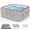 Square 4-6 Person, variant on Segmart Inflatable Hot Tub for 4-6 People, Portable Outdoor Spa w/Built-in Pump, Home Spa Tub w/ 130 Bubble Jets, Heating & Filtration System, Includes Cover, Ground Mat & 2 Cup Holders