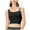 Black, variant on Women's Asymmetric Shoulder Strap Tank Top Halter Neck Sleeveless Cropped Shirts Fitness Beautiful Back Cami