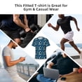 thumbnail image 6 of Bixox Men's Various Lights Printed Short Sleeve Skinny Athletic T-Shirt, 6 of 6