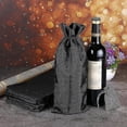 thumbnail image 2 of 20/10 bolsas de yute y arpillera para vino con cordón, bolsas de regalo de tela de arpillera para degustación a ciegas, fiesta de Halloween, 2 of 5