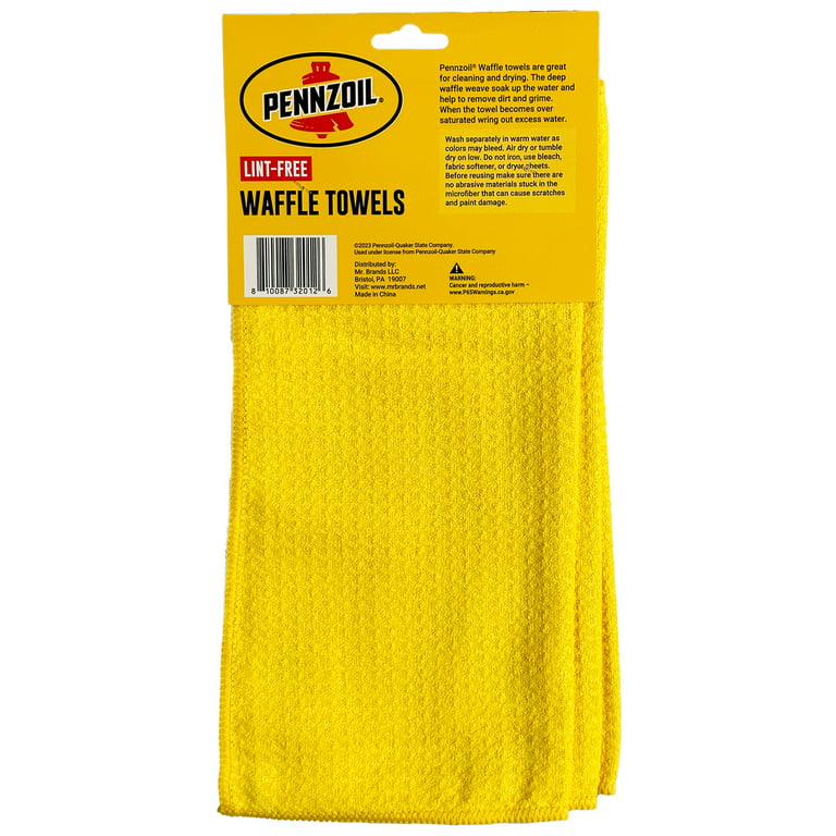 Pennzoil Waffle Towel: Ultimate Car Drying Towel - High Absorbency