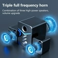 thumbnail image 5 of 3pcs Computer Bluetooth Audio Desktop Wired Desktop Laptop Speaker USB Breathing Combination Sound 9D Surround Sound Hi-Fi Sound Quality Computer Sound Bar, 5 of 7