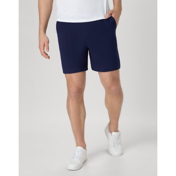 Hanes Originals Men's Cotton Shorts, 7" Athletic Navy 2XL