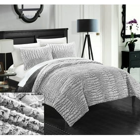 Serenta Rabbit Faux Fur 7 Piece Comforter Sets Walmart Com