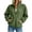 Green, variant on Jaunzuar Sweatshirt for Women Corduroy Long Sleeve Quarter Zip Pullover Stand Collar Loose Casual Tops with Pockets L