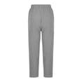 thumbnail image 5 of Linen Pants for Women, Elastic Waist Casual Spring Lounge Pants Soft Straight Leg Cropped Trouser with Pockets, 5 of 6
