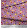 thumbnail image 3 of Soimoi Modal Satin Fabric Vegetable,Burger & Pizza Food Print Fabric by The Yard 42 Inch Wide, 3 of 3