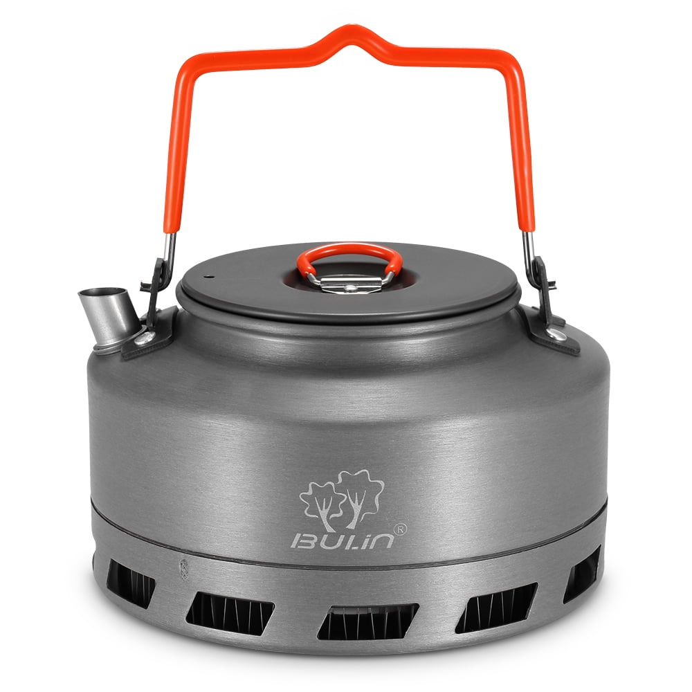 Portable 1.6L Aluminum Alloy Tea Kettle Outdoor Camping Coffee/Cooking Pot 