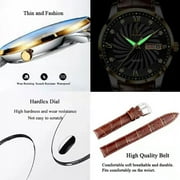 Poedagar Men Watches Waterproof Luminous Top Brand Luxury Leather Casual Sports Quartz Wristwatch Military Man Watch For Men - Quartz Wristwatches