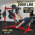 thumbnail image 2 of Ourlova Machine à Presser les Jambes avec Blocage des Mollets, Machine Réglable pour Squats, Rangement de Plaque d'Haltère, Gym à Domicile, 2 of 7