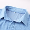 thumbnail image 5 of Men's Corduroy Shirt Stylish Comfortable Casual Long Sleeve Button Down Shirt for Men Soft Breathable Fashionable Wear Mens Casual Crew Neck Basic Tees, 5 of 7