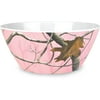 Real Tree Melamine Breakfast, Lunch or Dinner 6" Side Bowl, Pink Camo, Set of 12